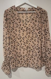 Target Cheetah Blouse